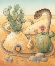Snake, 2005 (wc på papper)